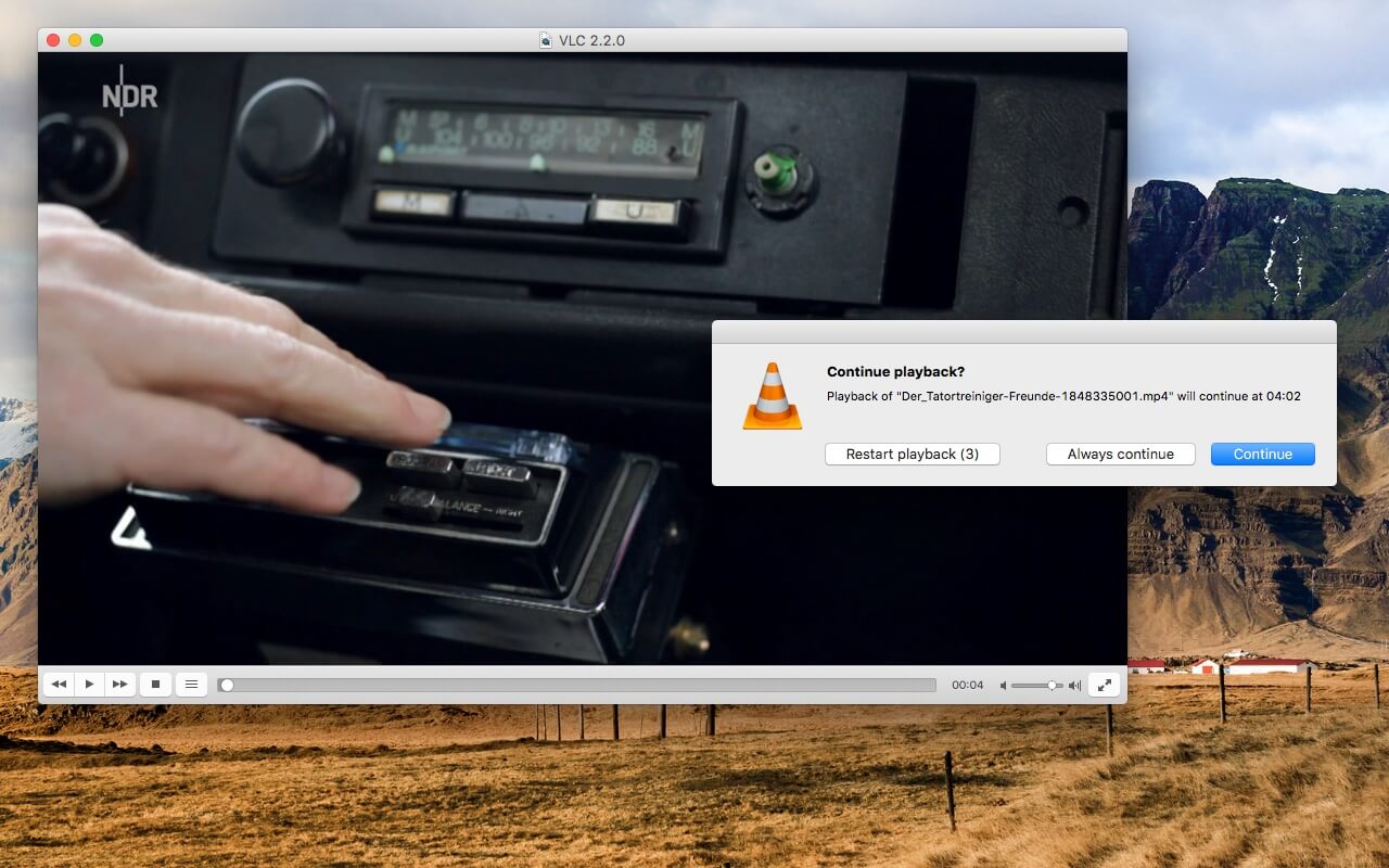 VLC 2.2 playback on macOS